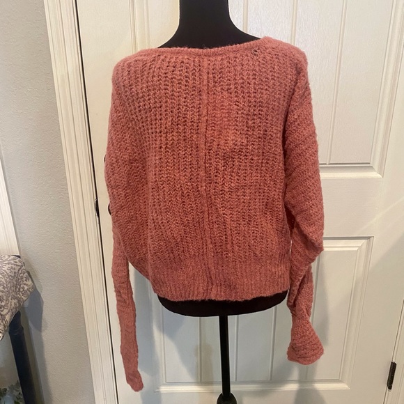 FREE PEOPLE KNIT CROP PULLOVER - Picture 4 of 4